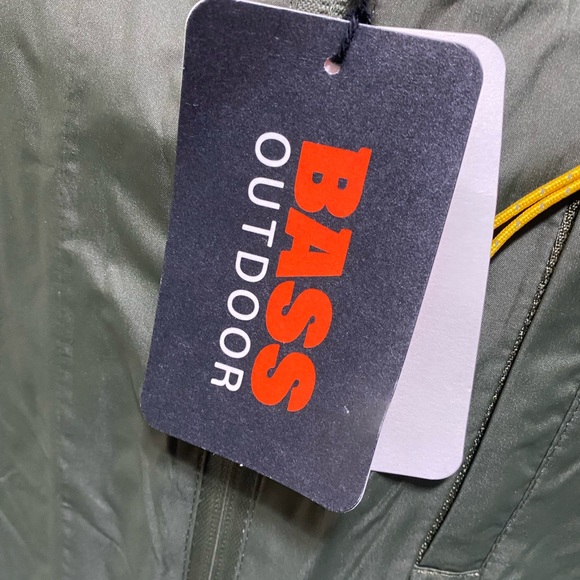 Bass Outdoor Firebird Trail Rain Jacket Green Size Large NWT - Picture 4 of 11